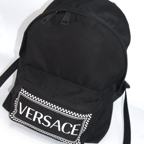Versace Logo Nylon Backpack main image 14